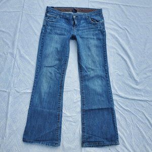 Vanity Straight Stretch Bootcut Blue Jeans - Size 35W 32L